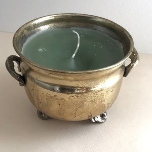 Brass Handmade Candle Centerpiece Arrangement India solid brass Vintage Pot